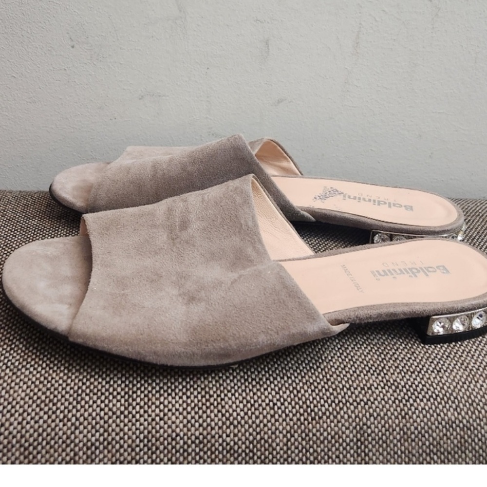 Baldinini Women's Gray Slide Sandals size 7